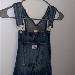calvin klein overall skirt